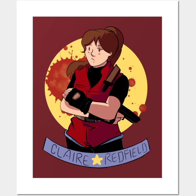 claire redfield Wall Art by inkpocket
